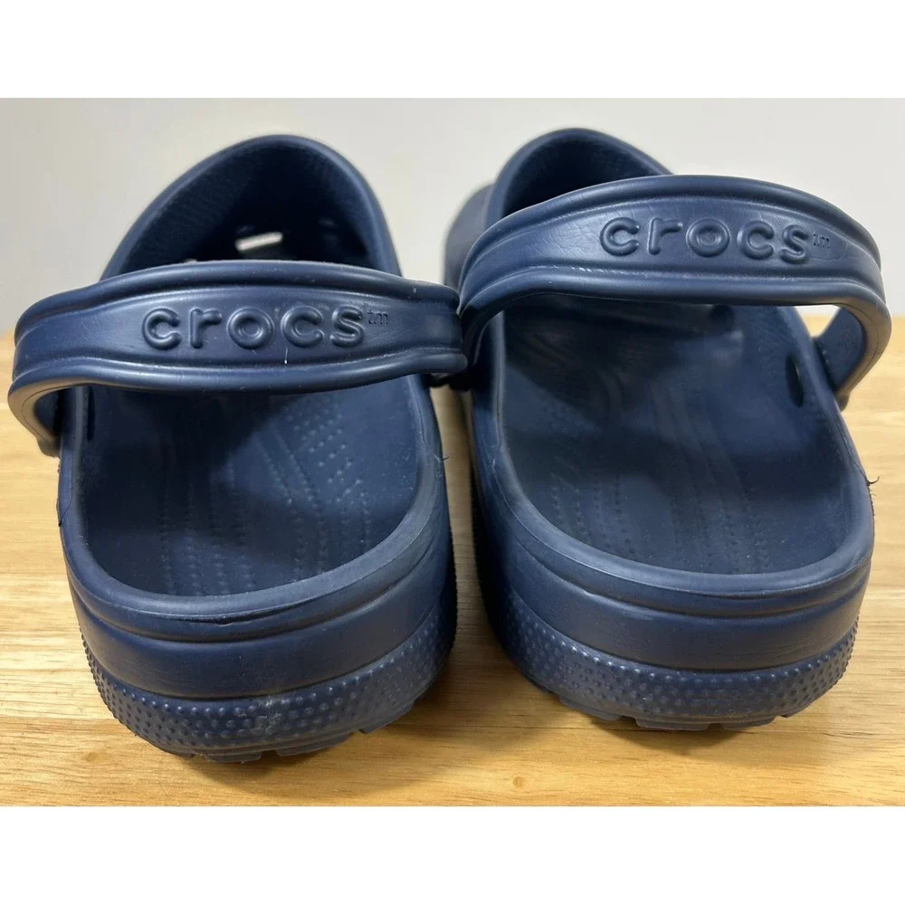 Crocs Classic Clog Mens 16 Navy Blue Comfort Shoes Slip On Sandal Water Friendly